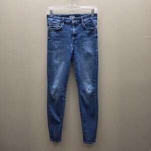 Mother The Looker Jeans in Groovin Medium Wash Size 27 Casual Chic Modern Blue